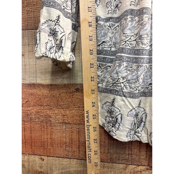 Lucky Brand Womens L/G Floral Print Long Sleeve Top - Picture 3 of 7